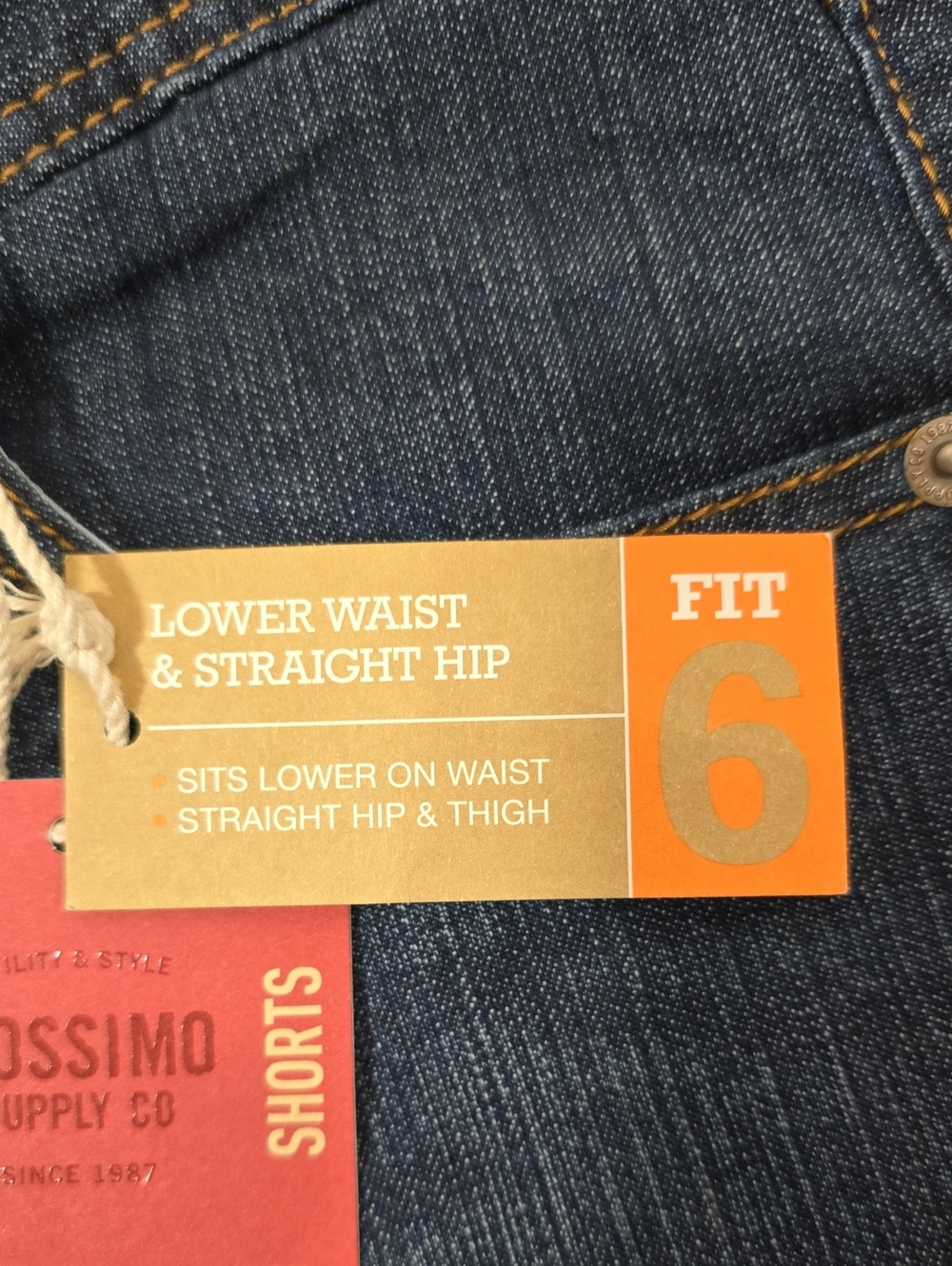 Mossimo Supply Co. Women's Dark Indigo Denim Bermuda Shorts Size 13 NWT - Picture 8 of 10
